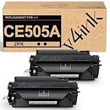 v4ink 2PK CE505A Toner Cartridge Compatible Replacement for HP 05A Toner Cartridge Black Ink for HP P2035 P2035n P2055dn P2055 P2055d, Pro 400 m401n m401dne m401dw MFP M425dn M425dw Printer