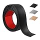 100cm übergangsprofil selbstklebend，Flexibel übergangsleiste selbstklebend PVC für Küche/Wohnzimmer/Bad,Türschwellen leiste zum Verbinden von Bodenfugen/Fliesen/Laminat/Teppich（4cm，Schwarz）