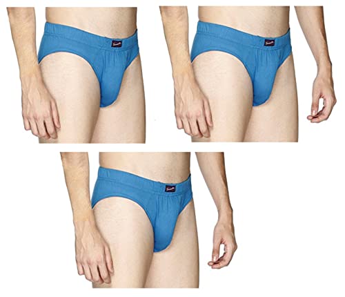 Image of Semantic Men's Solid Cotton Brief Underwear - Pack of 3