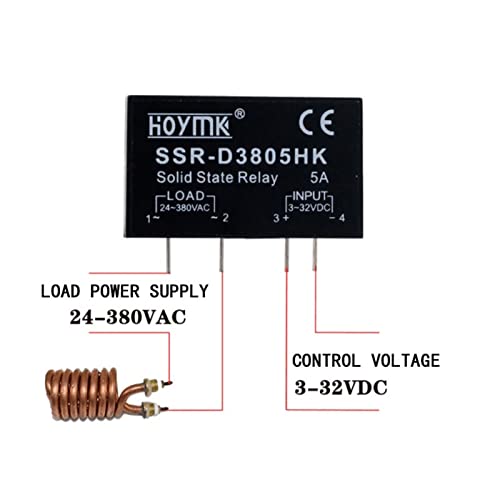 Relais statique DC-AC PCB D3805HK commande courant continu charge alternatif - 6
