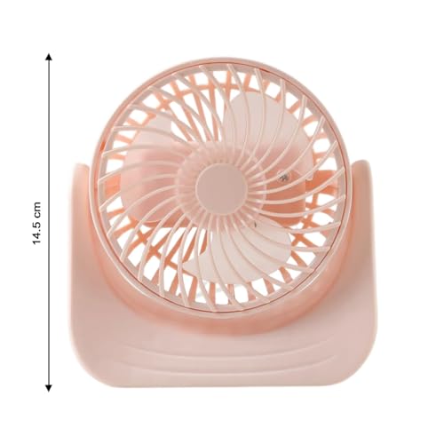Image of Normalee Plug and Play Silent Desktop Mini Fan with Adjustable Tilt Head | Compact Table Fan for Office Desk, Study Table & Bedroom | Low Noise Personal Cooling Fan (1 Pc)