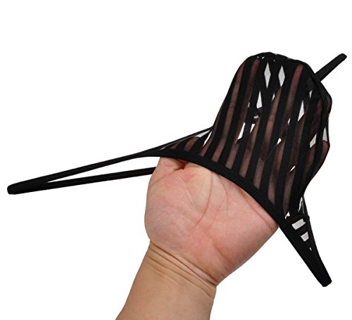 Men's Stripe Micro Thong Gay Men Pouch T-Back G-String Jockstrap Underwear2