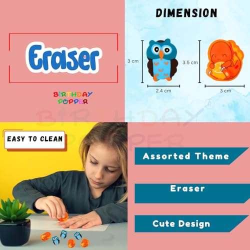Image of Birthday Popper Set of 10 Nature Combo Packs as Birthday Return Gifts Creative Kit for Kids of All Age Group