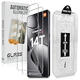 LiiLaa Schutzfolie für Xiaomi 14T / 14T Pro 5G für Panzerglas, [Auto-Installation] [Full Screen] 9H Härte Gehärtete Glas Displayfolie, Kratzfest Schutzglas, Anti-Fingerabdruck, 2 Stück