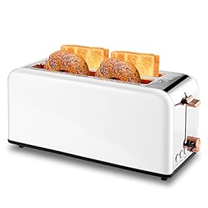 Pukomctoaster4slicewithwideslots2longslottoasterforbagelswafflesandtoast6browninglevelsstainlesssteelremovabletraycancelbageldefrostfunctionswt8500white1400w Urban Country Home Decor Pukomc toaster 4 slice with wide slots 2 long slot toaster for bagels waffles and toast 6 browning levels stainless steel removable tray cancelbageldefrost functions wt 8500 white 1400w urban country home decor