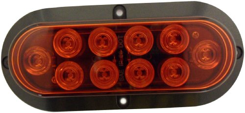 Autosmart KL-35102R Red 6 Oval LED Turn Signal Light Autosmart KL-35102R Red 6" Oval LED Turn Signal Light