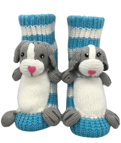 Image of Women's Non-slip Household Floor Socks Knit Casual Animals Slippers Socks Christmas Stockings Decor