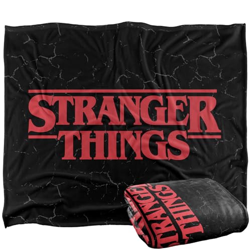 Stranger Things Logo Silky Touch Super Soft Throw Blanket 152 x