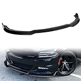 Q1-TECH, Front Bumper Lip fit for Compatible with 2015-2022 Dodge Charger SE/RT/SXT/GT Base Trims, F