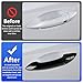 LUNQIN Car Door Handle Cover for Hyundai Tucson 2022 2023 2024 2025 2026，Santa Cruz 2022-2026 Hybrid Auto Exterior Accessories Handle Protectors Covers Wrap Decoration ABS Gloss Black