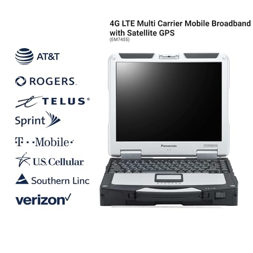 Image of Panasonic Toughbook 31 CF-31 MK5 Rugged Laptop, 13.1 inch XGA Touch, i5-5300U 2.3GHz, 16GB RAM, 1TB SSD, 4G LTE, Backlit Keyboard, Windows 10 Pro