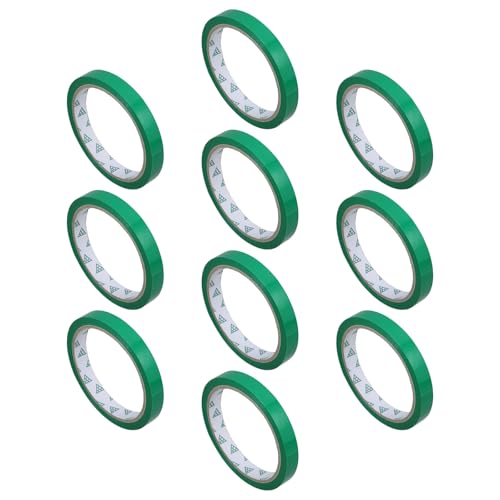 VINTORKY Ruban Adhésif Coloré pour Légumes 10 Rouleaux 12 MM X 45 M pour Scellage de Paquet Alimentaires Marché et Usage Domestique