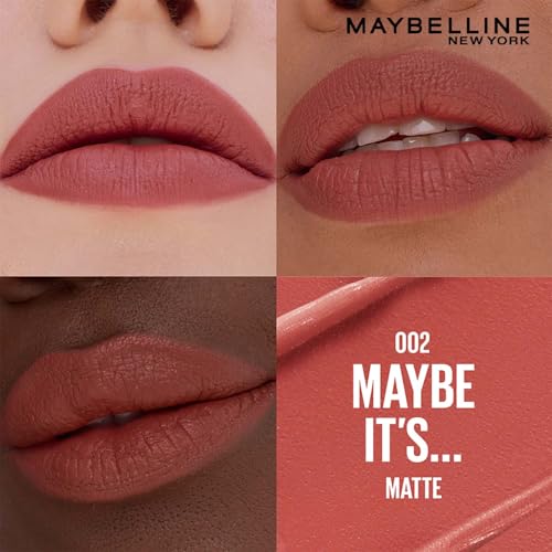 Image of Maybelline New York Maybelline Serum Lipstick (Matte), 002 Maybe | 1-Swipe Lush Color 8HR Weightless Hydration