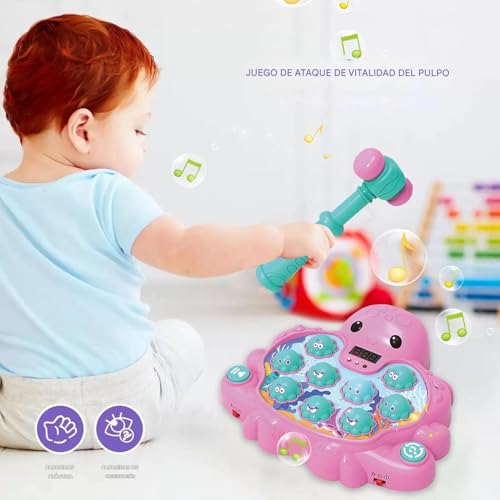 Juegos de martilleo y golpeteo de pulpo para coordinar la motricidad fina en niños de preescolar 2