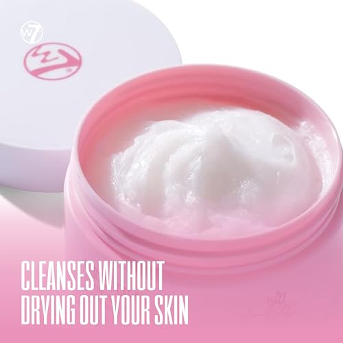W7 Berry Clean Makeup Melt Set – Cleansing Balm & Remover Pad for a Berry Fresh Glow! - The Ultimate Makeup Melting Dream Team! - Gentle, Hydrating & Effortless
