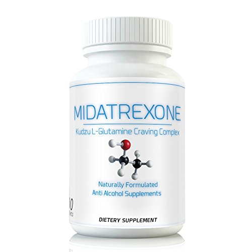 M Trexone - Anti-Alcohol & Alcohol Support Supplement Natural Alcohol Cravings Support Detox KUDZU L Glutamine Folate Niacin Biotin B Vitamins Folic Acid Best Control Formula