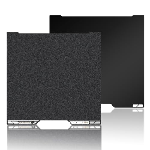 Image of 355x346mm Build Plate Double Sided Sheet Textured PEI + Smooth PEI Flexible Removable Spring Steel Heated Printing Bed Platform for Bambu Lab H2D /H2S Laser 3D Printer