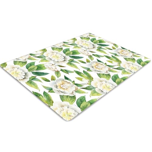 Tapis de chaise anti-dommages pour protéger le sol 140x100 cm PVC pivoine étanche - 2