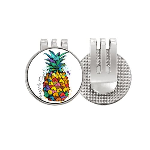 Marqueur de balle de golf idée cadeau motif fruits tropicaux