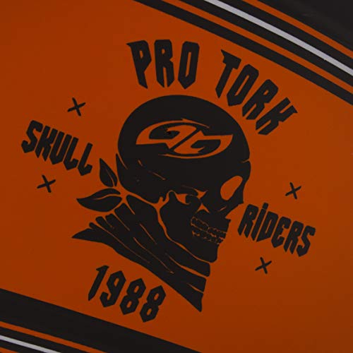 Pro Tork Capacete New Atomic Skull RideRosa Hd Fosco 56 Preto/Laranja