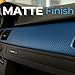 RockRose 3D Matte Navy Blue Carbon Fiber Vinyl Wrap – Self-Adhesive, Anti-Wrinkle & Air Release | DIY Automotive Film for Cars, Bikes, and More (1FT x 10FT)