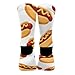 UTRSIFB Men's All Season Mid Calf Socks, Soft Cozy Dress Decor Boots Socks, Fashion Breathable Stockings Hot Dog Food