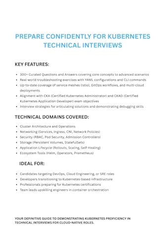 The Kubernetes Interview Playbook: Prepare Confidently for Kubernetes Interviews | CKA CKAD Exam Prep | Cloud Engineering & SRE Job Guide cover