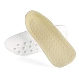 uxcell Foam Height Increase Insoles for Men Women Invisible Heel Lift Soft Inserts Taller Shoes Pad Khaki 1 Inch Height