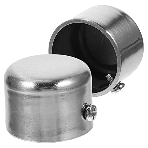 GARVALON 2Pcs Decorative Curtain Rod Finials Vintage Curtain Pole Plugs for Home Hotel Elegant and Fashionable Homeowners for Living Bedroom