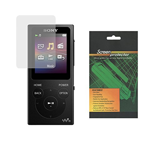 Sony Walkman NW-E393 NW-E394 NW-E395 MP3 Player Screen Protector Film, iShoppingdeals Ultra HD Crystal Clear Screen Protector Film Guard for Sony Walkman NW-E393 / NW-E394 / NW-E395 MP3 Player, 2pcs