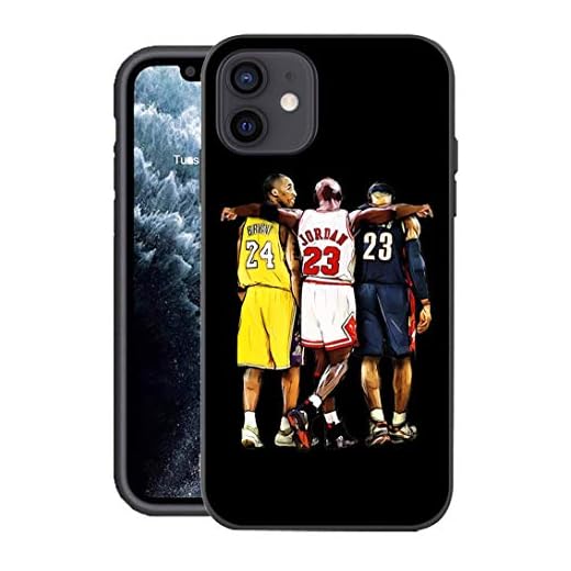 Compatible with iPhone 12/12 Pro Case, Legendary Basketball Athlete Theme Designed for iPhone 12/12 Pro Case 6.1 inch Cover (Kobe-Jordan-Lebron)