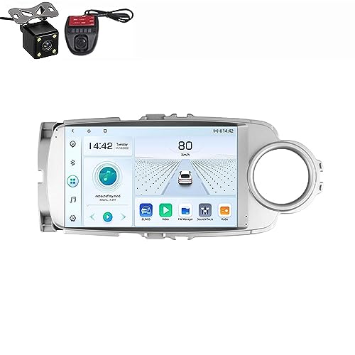 Autoradio Android 12 réglant les pannes de GPS sur Toyota Yaris 2012-2017
