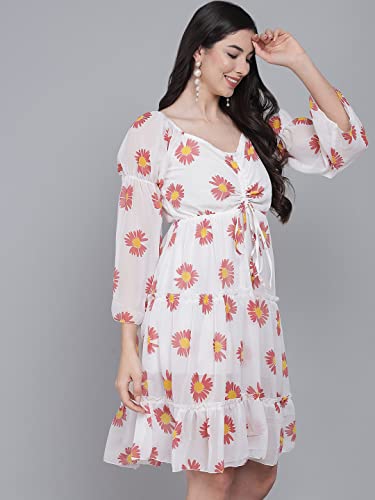 Image of FUNDAY FASHION Women's Fit And Flare Knee Length Dress