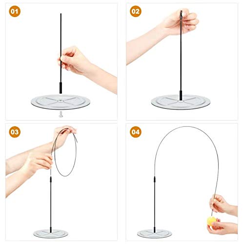 image for ForPeak Ping Pong Trainer Table Tennis Training Elastic Soft Shaft Tra