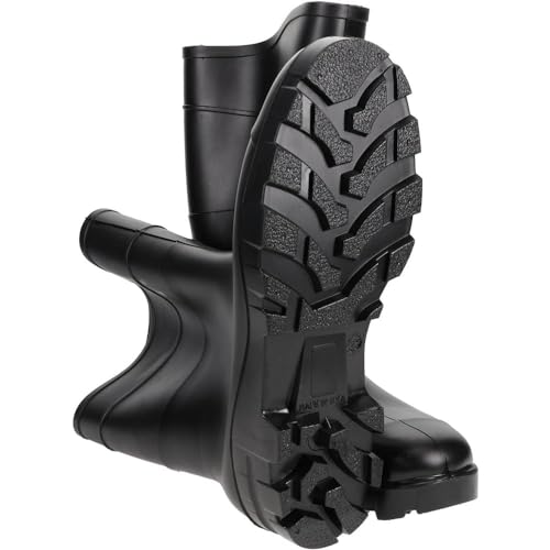 Value Slip-Resistant Black PVC Work Boots: Plain Toe, 1 Pair4