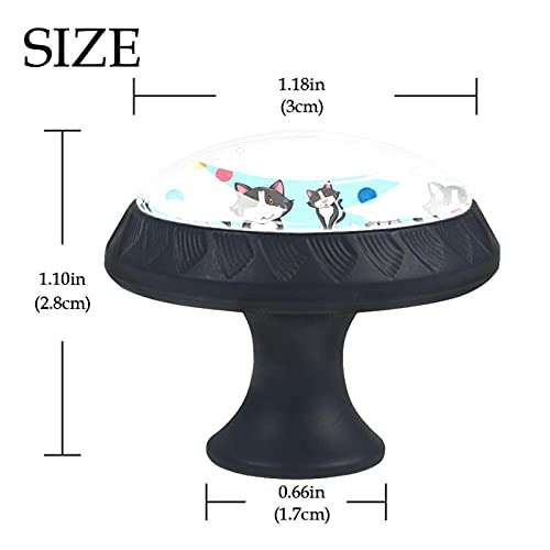 Boutons de meuble chat cristal pour relooker la commode de la chambre