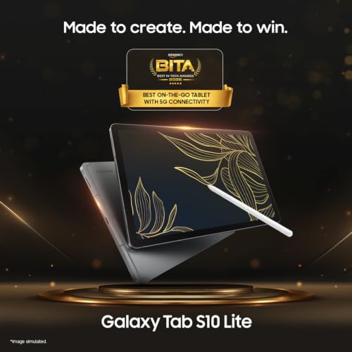 Image of Samsung Galaxy Tab S10 Lite [Smartchoice], 10.9-inch (27.7 CM), LCD Display, 6GB RAM, 128GB ROM, Wi-Fi, Dual Speakers, S Pen, Gray, AI Enabled