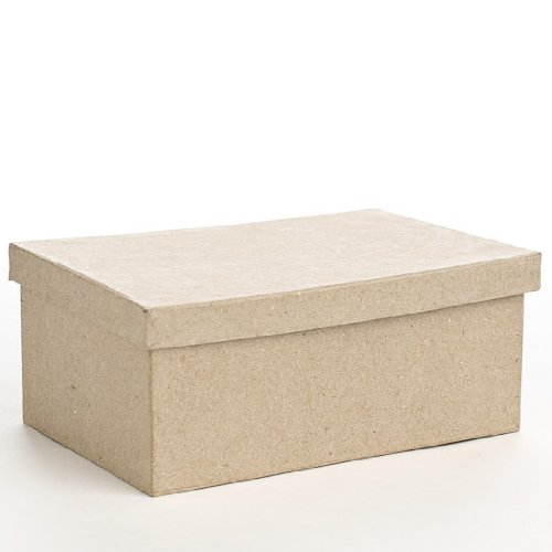 Pack of 4 Paper Mache Rectangle Boxes - Blank Premade Papier Mache Rectangle Shaped Cardboard Craft Boxes with Lids for Gifts, Candies and More. Decorate or Leave As Is (7-1/2\" x 5\") - Thumbnail 7