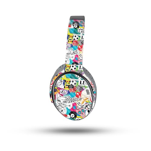 Image of MightySkins Skin Compatible with Bose QuietComfort 35 II Headphones - Puppy Fall | Protective, Durable, and Unique Vinyl Decal wrap Cover | Easy to Apply, Remove, and Change Styles