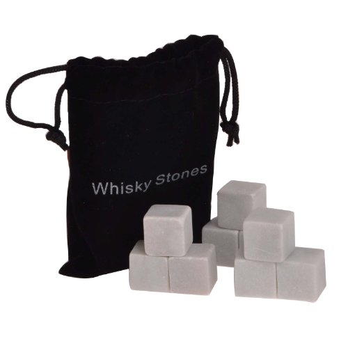 Angel Wings Whiskey Stones Rocks Ice Cubes Soapstone Wine Bev Chillers 3 6 9pcs/set (9pcs/ bag, White)