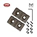 Gotical 3 Slot Mlok Rail DE Color Aluminium Three Slot Rail Picatinny Rail Set of 2 Pieces (D-Earth)