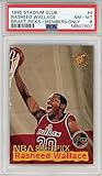 Rasheed Wallace 1995 Topps Stadium Club Members Only Rookie Card #4 (PSA NM-MT 8) - Basketball Slabbed Rookie Cards