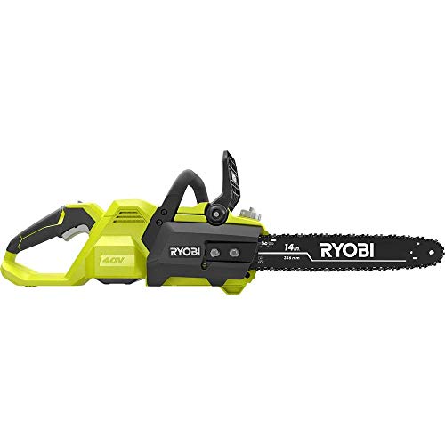 Ryobi 14 in. 40-Volt Baretool Brushless Lithium-Ion Cordless Chainsaw, 2019 Model RY40530, Li-Ion 40V, (Battery and Charger Not Included) (Renewed)
