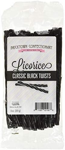 Black Licorice Candy, Bulk 3 Pack, Fat Free, Healthy Old Fashioned Gourmet Licorice Twists, A Must Try Classic Candy Snack,1.5 lbs Total