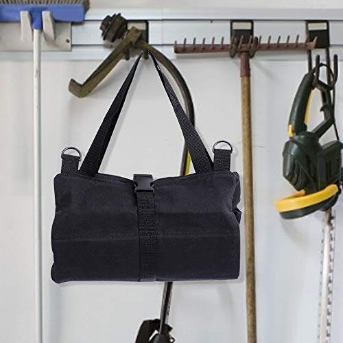 Nikou Tool Roll Up Bag Black Hanging Storage Case Durable Roll Up Pouch Canvass Zipper Carrier Tote - Image 3