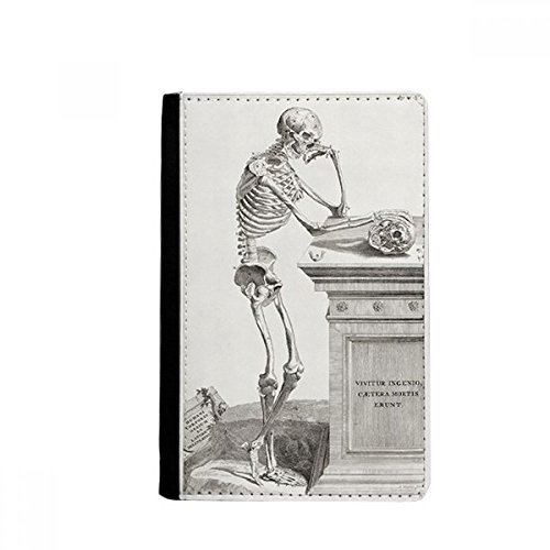 DIYthinker Skeleton Human Body Pattern Decoration Passport Holder Notecase Burse Wallet Cover Card Purse
