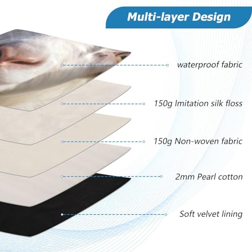 Funda para portátil 13-14 pulgadas impermeable con diseño de cabra miniatura 4