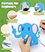 YEETIN Sewing Kit for Kids Ages 6+, Beginner Felt Sewing Craft Kit, DIY Jungle Stuffed Animals Making Set, Learn to Sew Gifts for Birthday