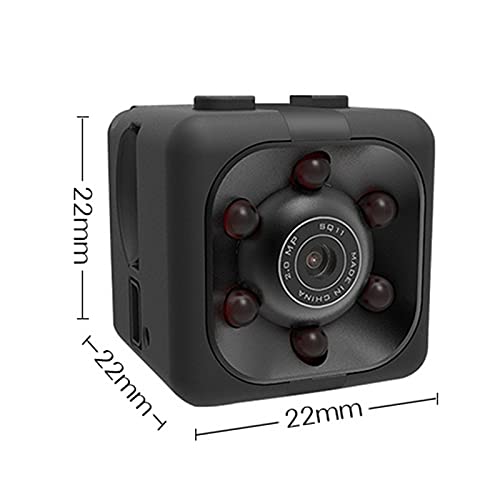 Xinmier Mini Ip Camera, 1080P / 2K Hd Baby Monitor Home Security Surveillance Nanny Cam Small Indoor Outdoor Video Recorder Motion Sensor Night Vision Camera Detection Support Sd Card (Black) #TOP1