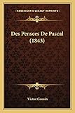  Des Pensees De Pascal (1843)